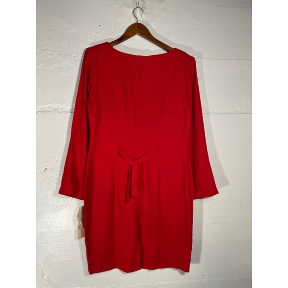 NWT Vintage Fredrick's of Hollywood Cherry Red Bodycon Dress 80s 90s Size Large - Picture 5 of 16